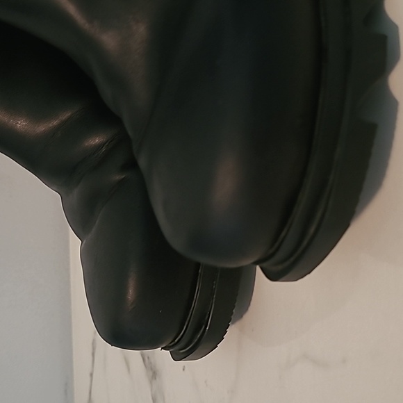 Sorel Joan Of Arctic III Black Leather Zip Boots Chucky Soles 8.5 Waterproof - Picture 14 of 15